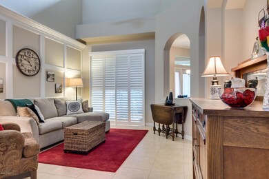 Plantation shutters throughout