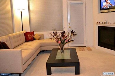 Living room with fireplace