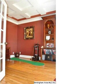 The formal living room off the foyer is currently 
