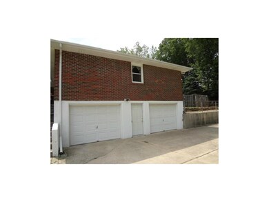 Over sized 2 car garage!