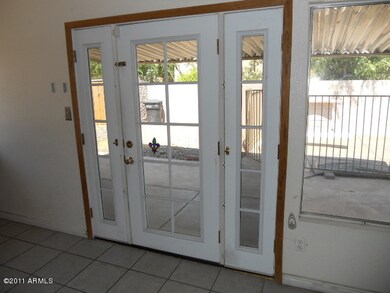 Door to backyard