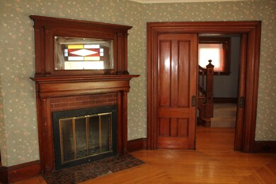 fire place in living room