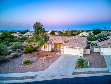 Long concrete driveway
