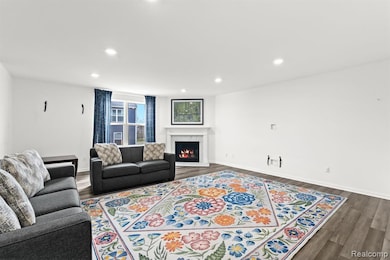 Spacious Living Room w/ Fireplace