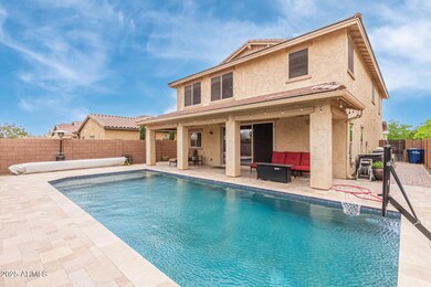 Extended covered patio w/ 2 fans