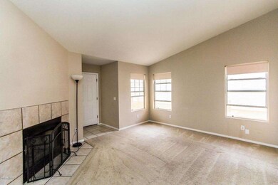 Living room with fireplace
