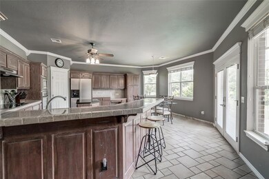Natural light floods this space to make it warm an