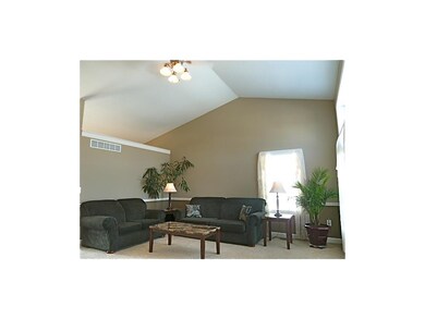 Spacious living room w/ vaulted ceiling, ceiling f