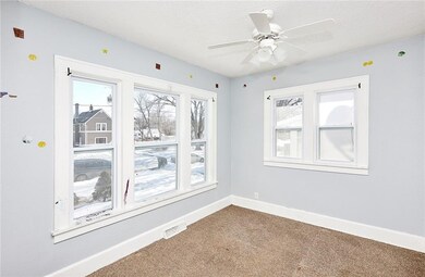 Bonus room at front of house.