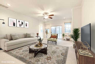 Living room furnished
