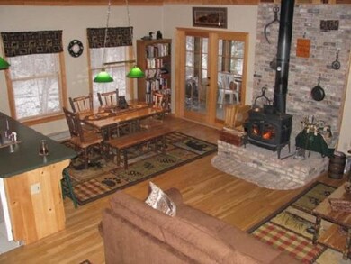 Great room w/wood burning stove