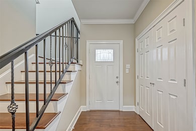 Closet space to your left when you walk in the hom