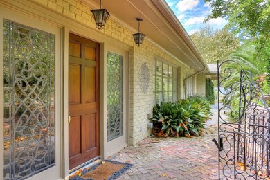 Front door and entry courtyard