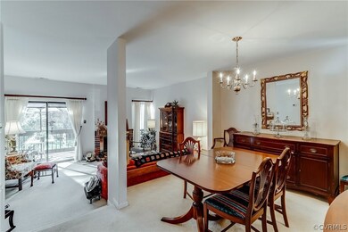 Beautiful, open dining area flows into living room