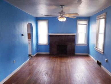 Living room with fireplace! (never used by seller)