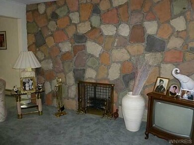 Living Room stone wall