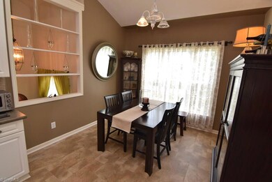 Open dining area.