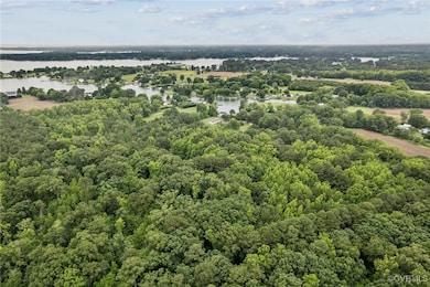 Bird's eye view of a nearby body of water