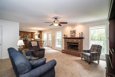 The 20 x 18 Great Room has plenty of sunlight and 