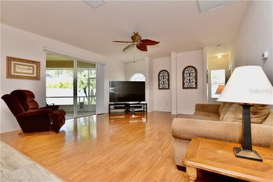 The family room leads to the screened lanai.