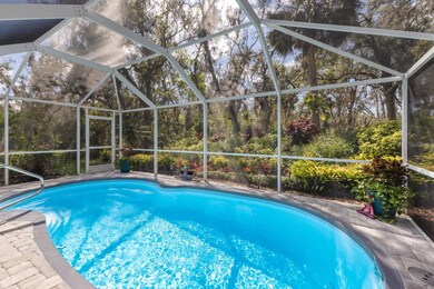 Private pool with a garden view