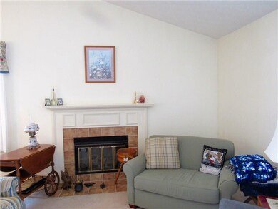 With gas log fireplace