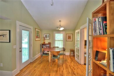 Stylish dining area just off of the kitchen.