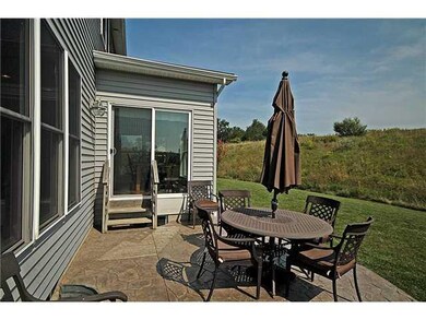 Patio/Deck. Rear stamped concrete patio...