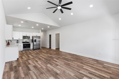 Open Floorplan - Living room, dining area and kitchen