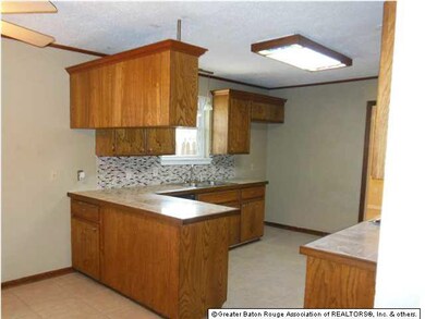 Newly installed granite tile counters and backspla