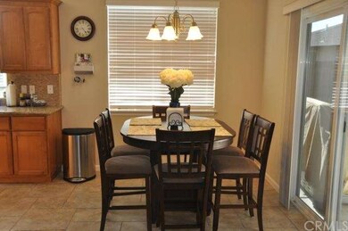 Dining room with access to back patio. 