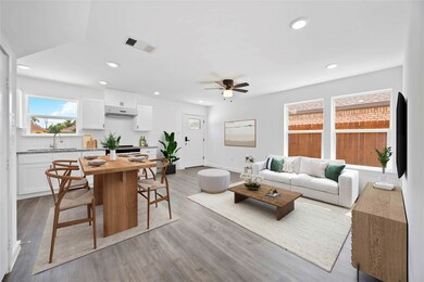 Living/Kitchen staged