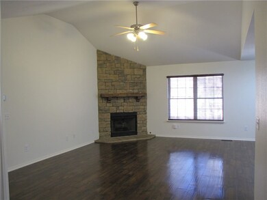 Living Room with gas log fireplace