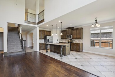 Kitchen area from living room