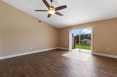 Great Room looking south to sliding glass doors wh