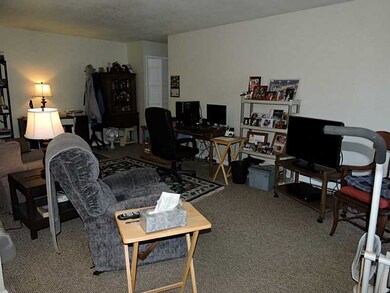 Living Room. Spacious living room with balcony ove