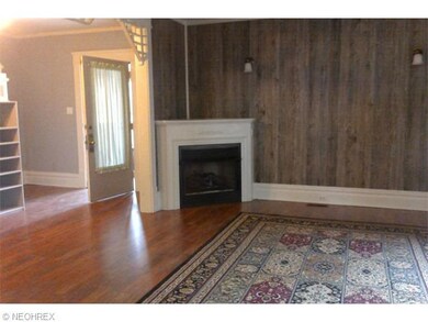 Gas fireplace in living room may be turned on easi