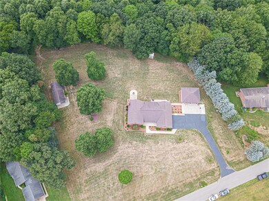 Great aerial view of the 3.5 acre property. Lot si