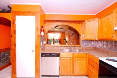 Kitchen with Refinished Cabinets, Pass-Thru to Liv