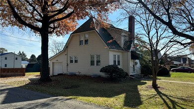 Jefferson Street side of home. 1 car attached gara