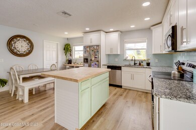 Updated kitchen and dining area