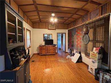 Miscellaneous room featuring a wall unit AC, ceili