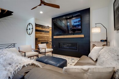 Well appointed living space centered with gas fire