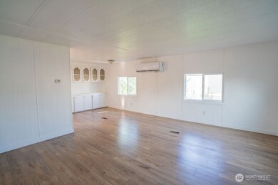 Living room with new flooring