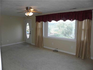 Living Room. Large Living Room w/ Ceiling Fan Ligh