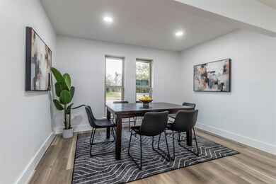 Dining room featuring hardwood / wood-style floori