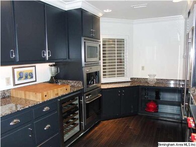 Stainless appliances and wine fridge