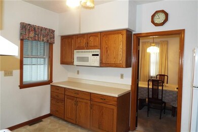 Kitchen view into the dining room