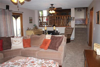 Family room into kitchen