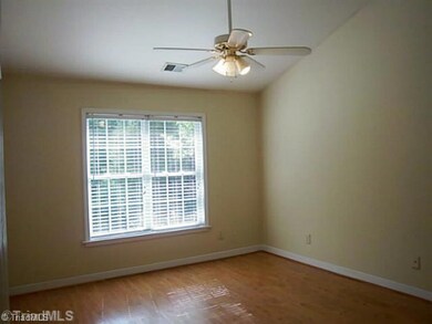 Master Bedroom. Vaulted ceilings, privacy, nice master bath with double sink, garden tub, separate shower and walk in closet.
